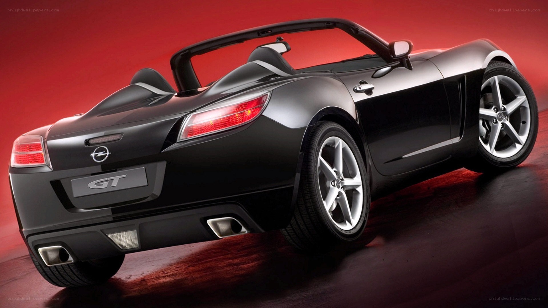 Black Opel GT Convertible