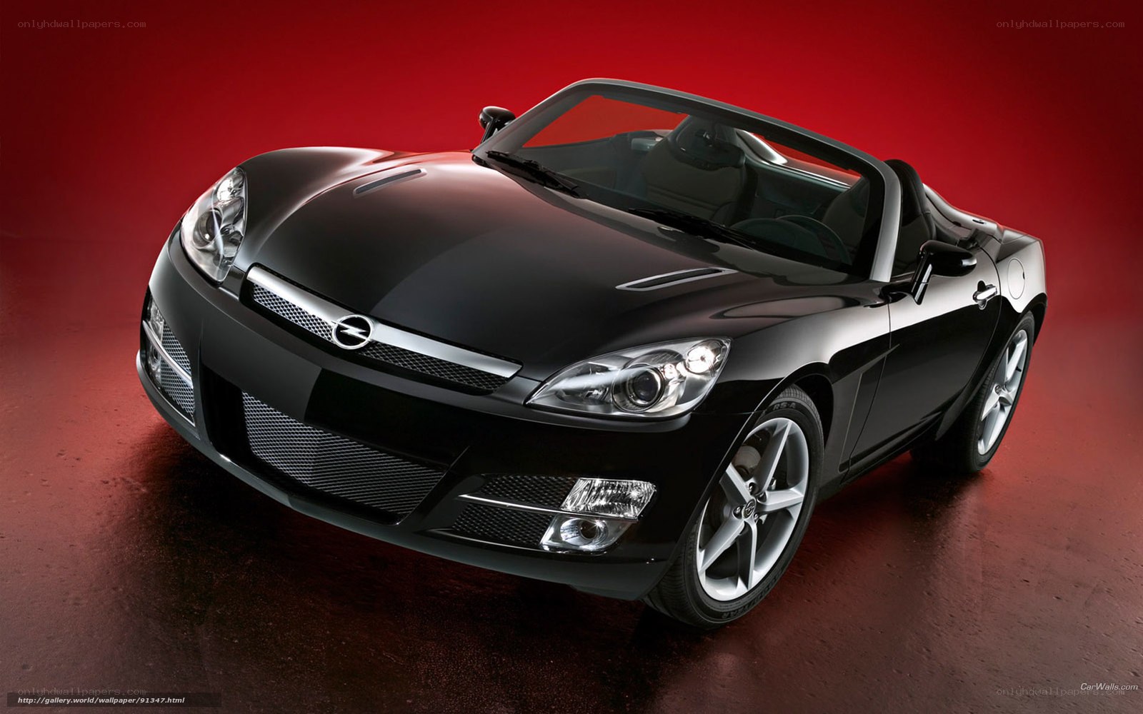 Black Opel GT Convertible