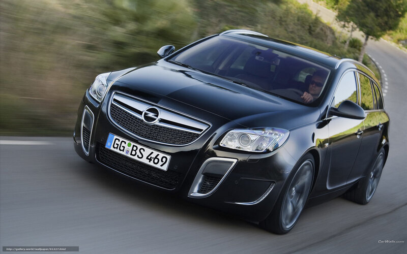 Black Opel In Motion