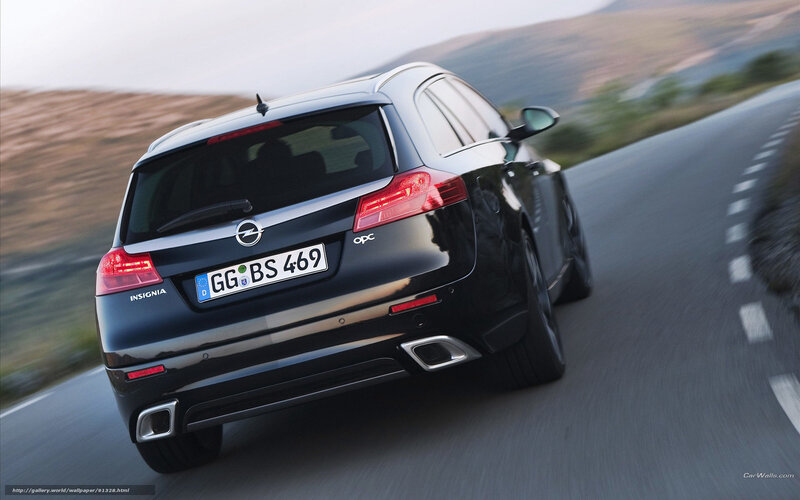 black opel insignia driving