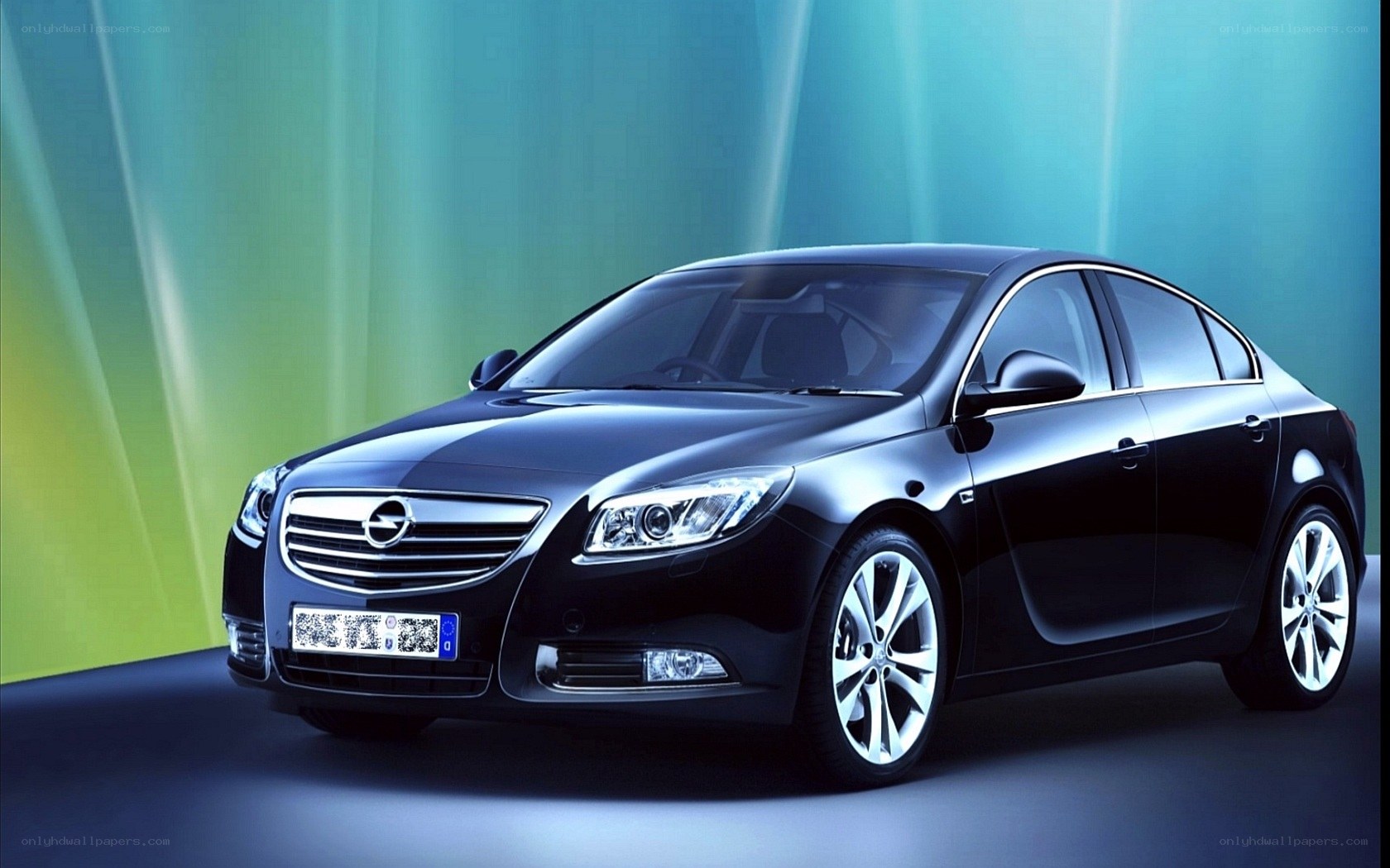Black Opel Insignia sedan