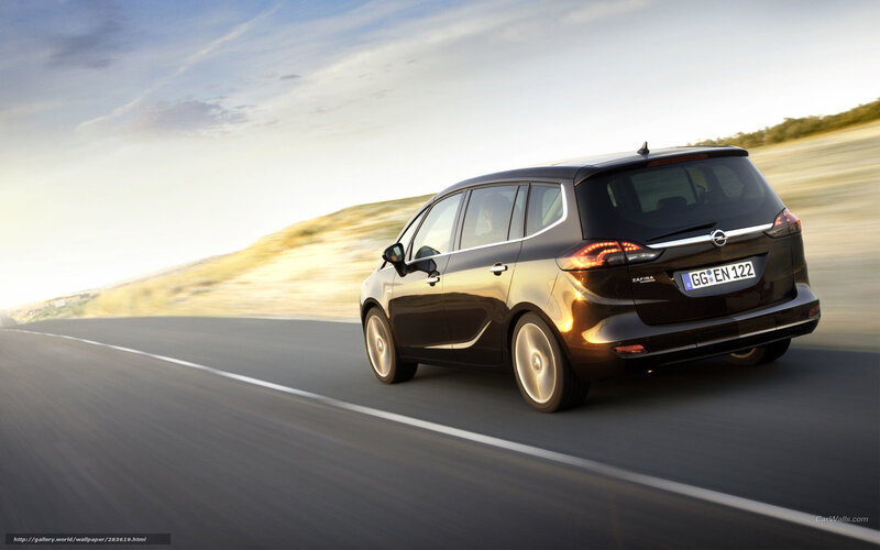 Black Opel Zafira