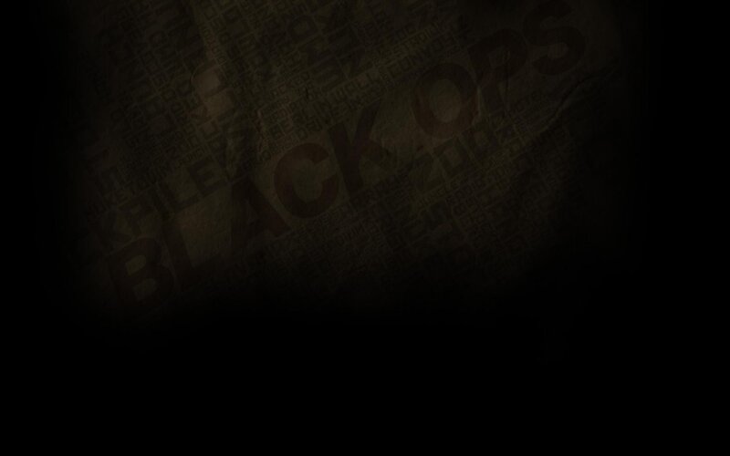 Black Ops text on dark background