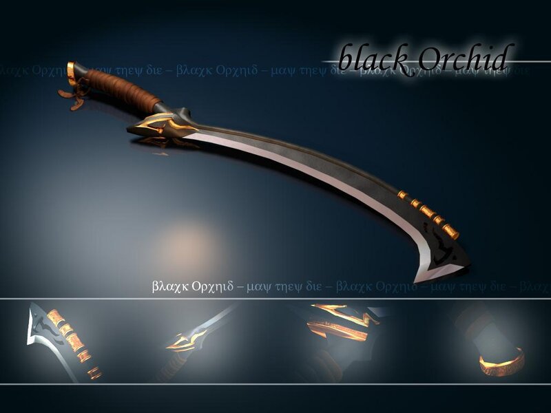 Black Orchid sword design