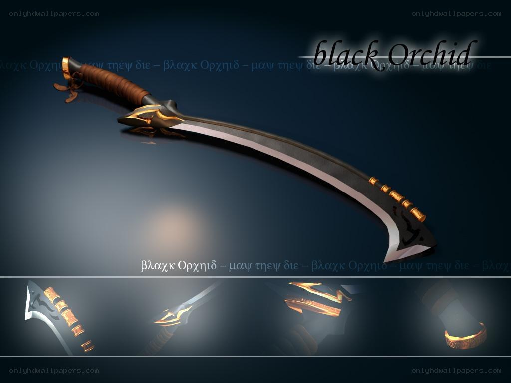 Black Orchid sword design