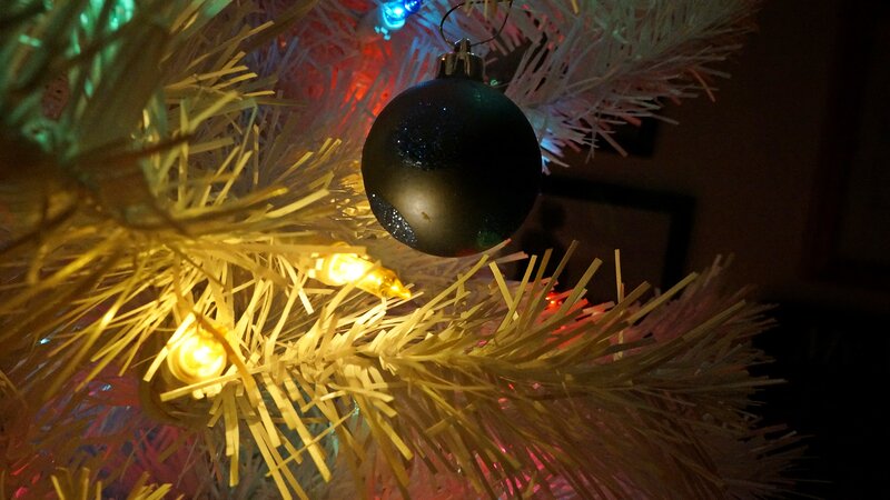 Black Ornament on Tree