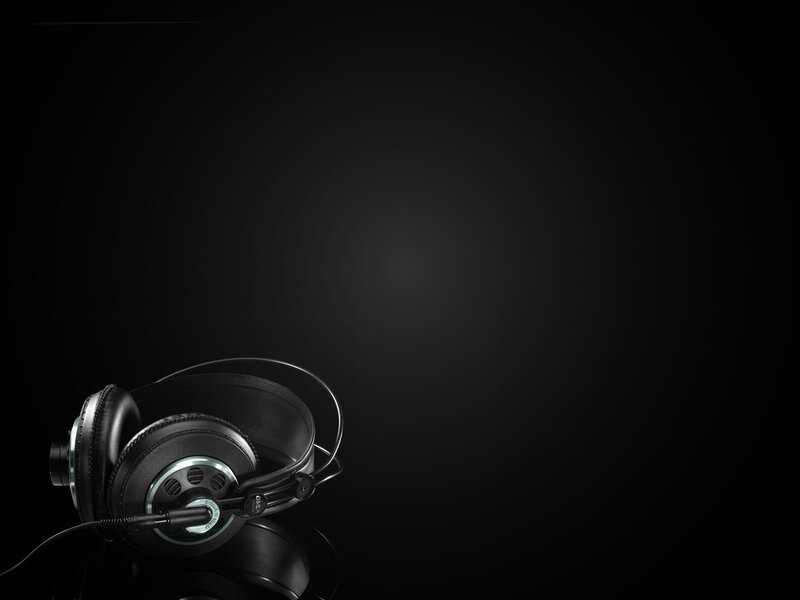 Black Over-ear Headphones — Dramatic, Photograph, Cable