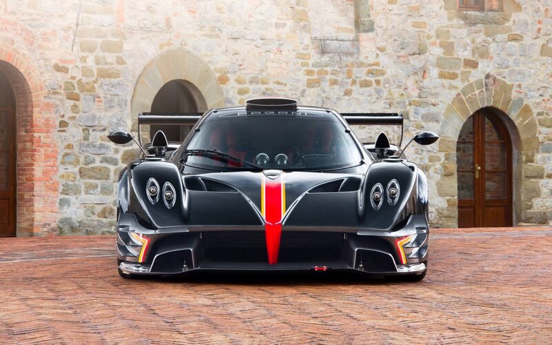 Black Pagani Hypercar — Dramatic