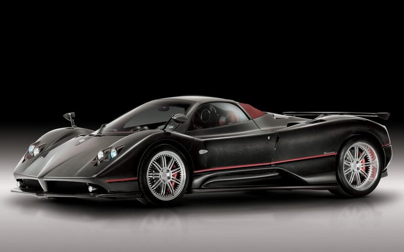 Black Pagani sports car