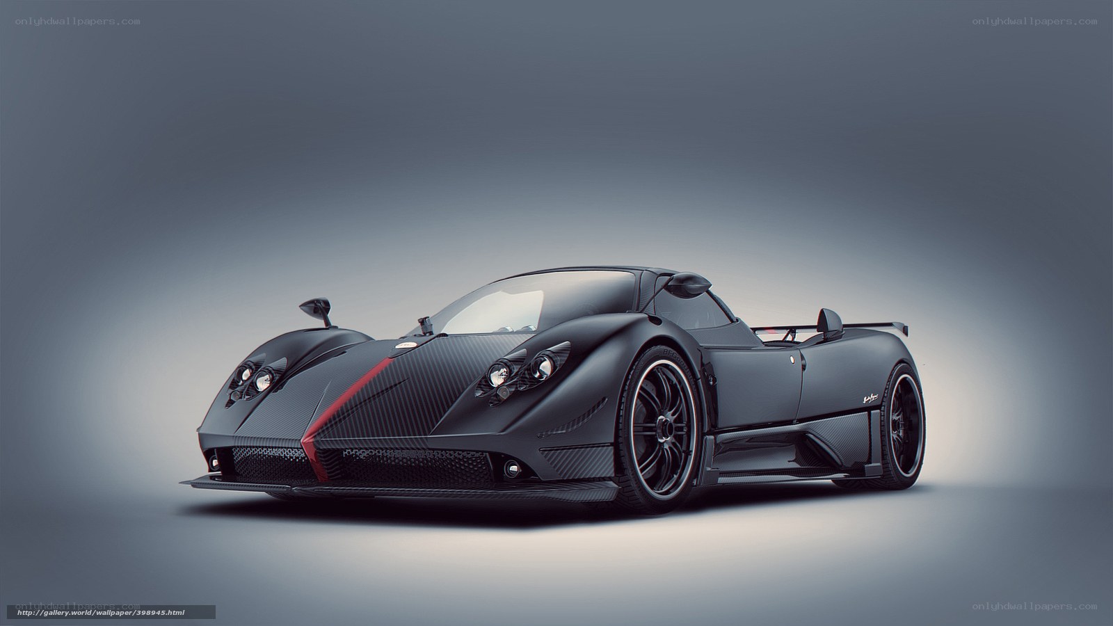 Black Pagani sports car