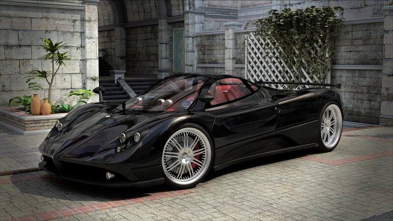 Black Pagani sports car