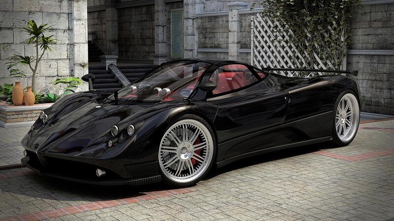Black Pagani sports car
