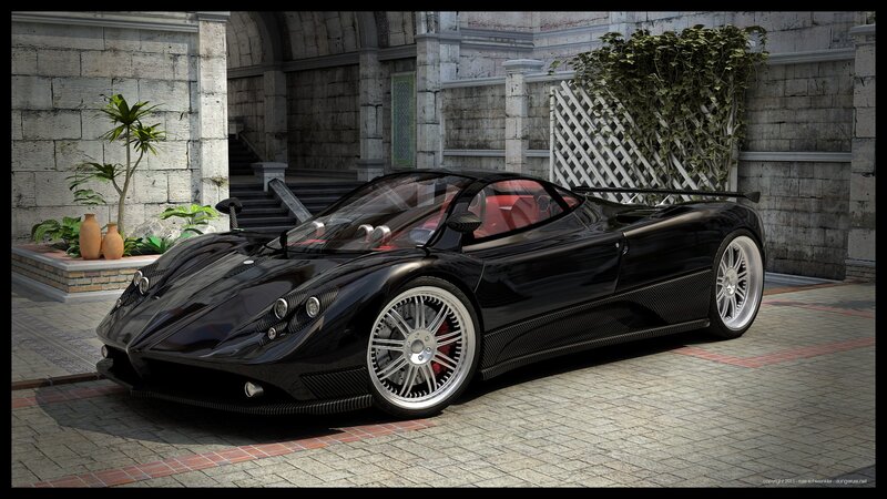 Black Pagani sports car