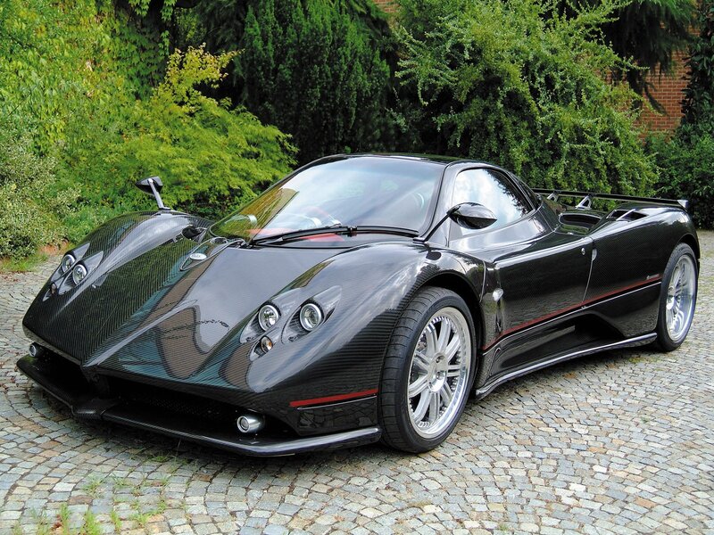 Black Pagani sports car