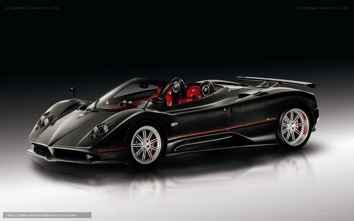 black pagani sports car