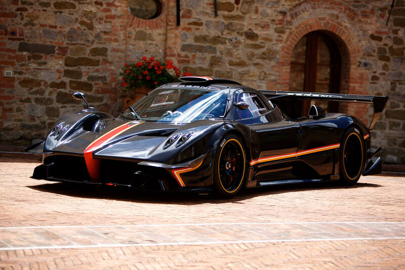 Black Pagani Zonda Race Car — Dramatic