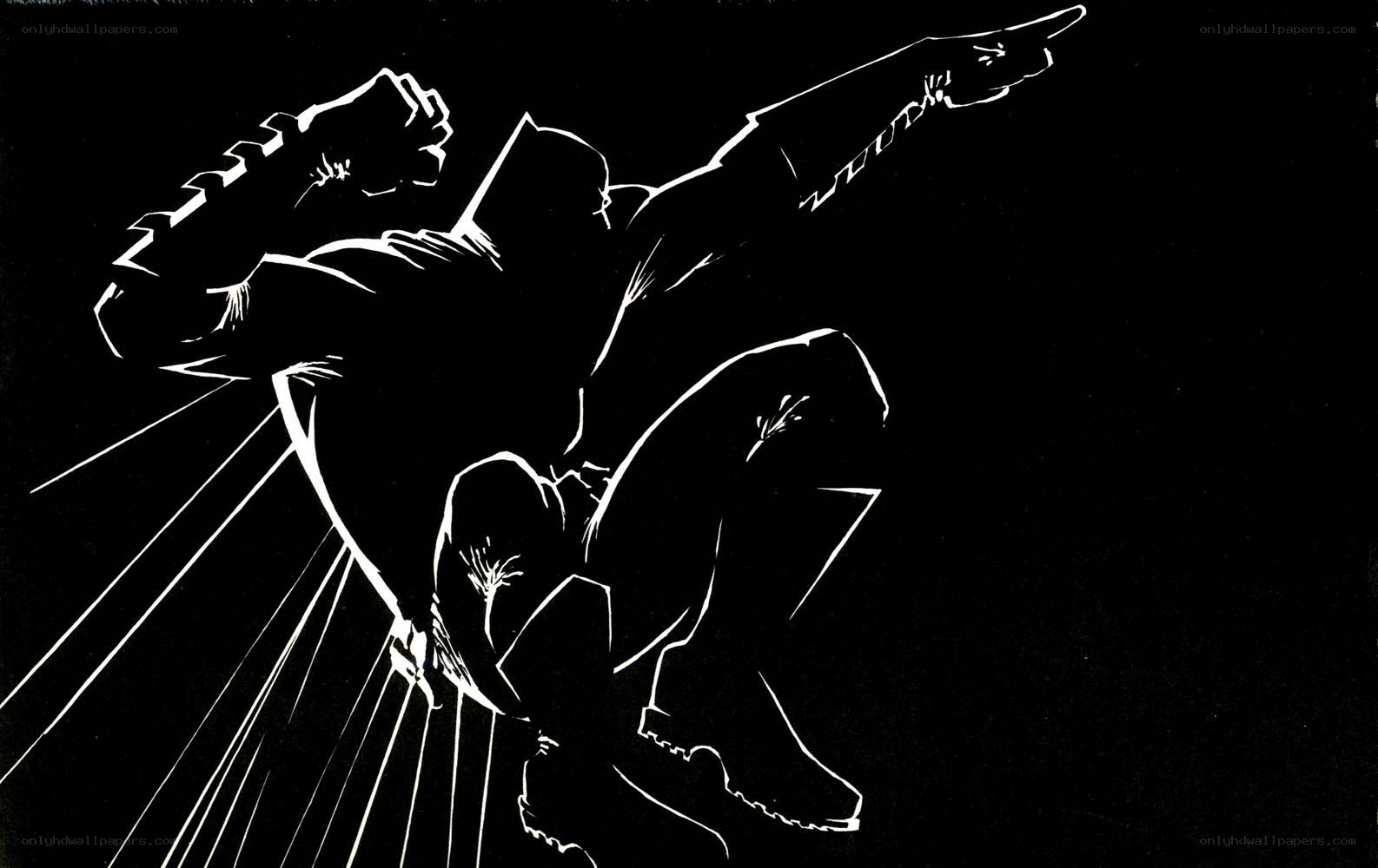 Black Panther action silhouette