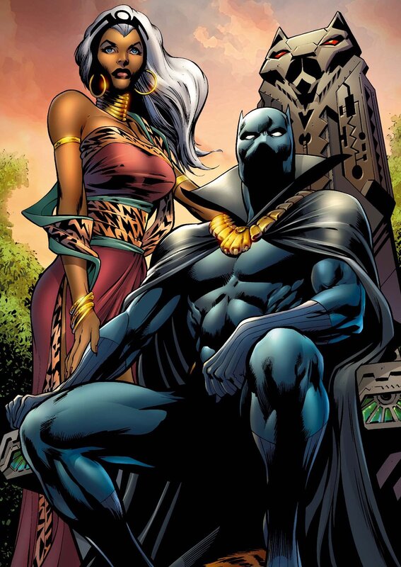 Black Panther and Storm in Wakanda