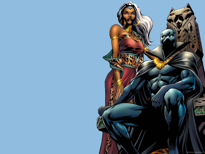 Black Panther and Storm in Wakanda