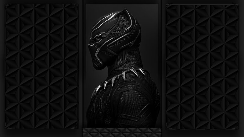 Black Panther Character — Dramatic, 3d Render, Helmet