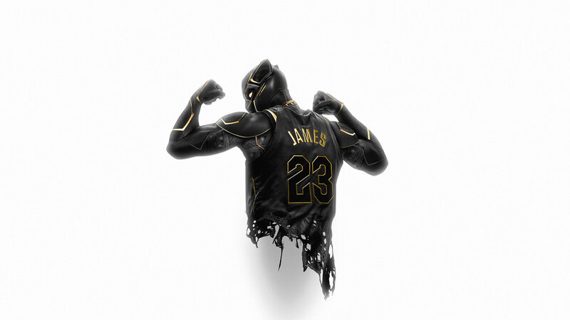 Black Panther Character — Dramatic, Digital Art, Jersey