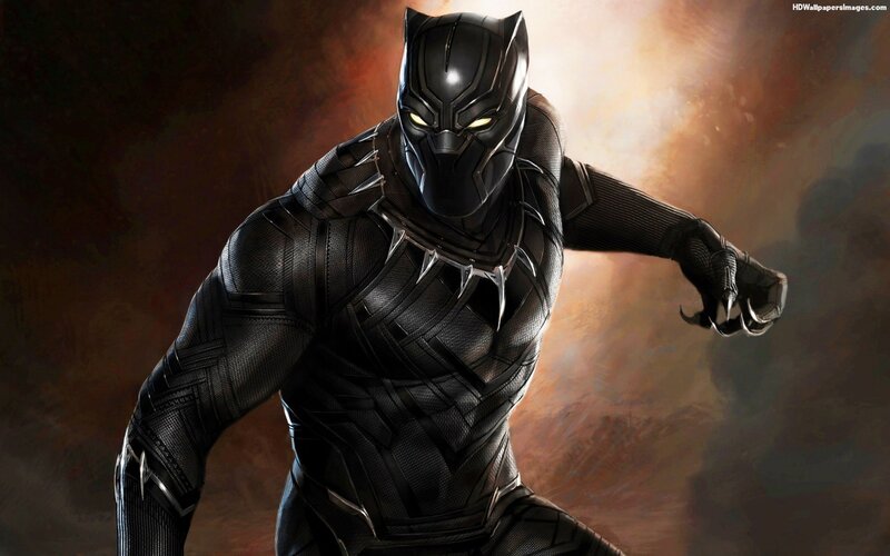 Black Panther Character — Dramatic, Digital Art, Mask