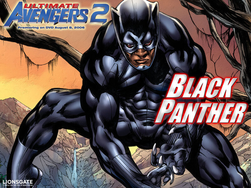 Black Panther Character — Dramatic, Sunset