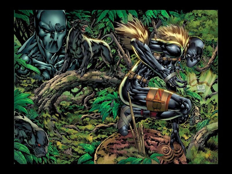 Black Panther Characters in Jungle