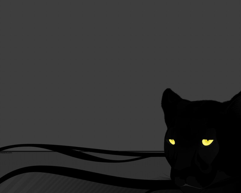 Black Panther Head — Dark