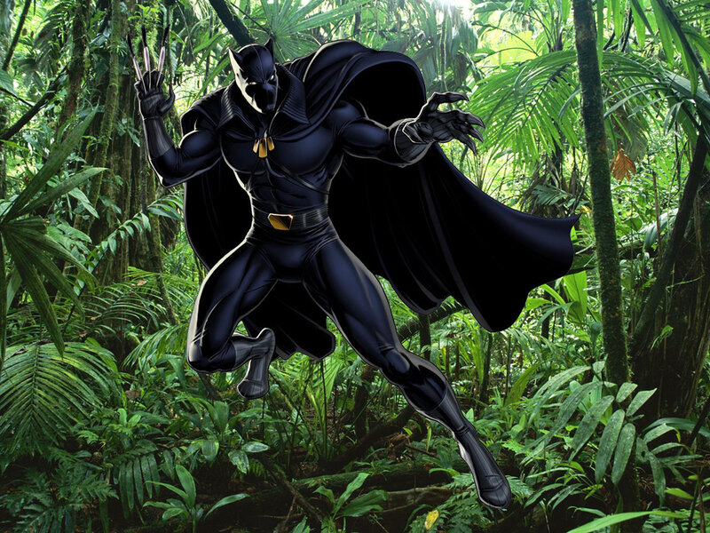 Black Panther in Jungle — Dramatic, Digital Art