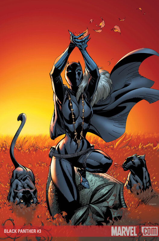 Black Panther in the savanna