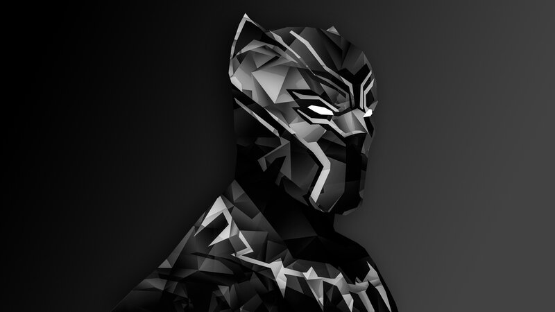 Black Panther Mask — Dramatic