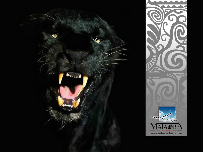 Black Panther Roaring — Dramatic, Night