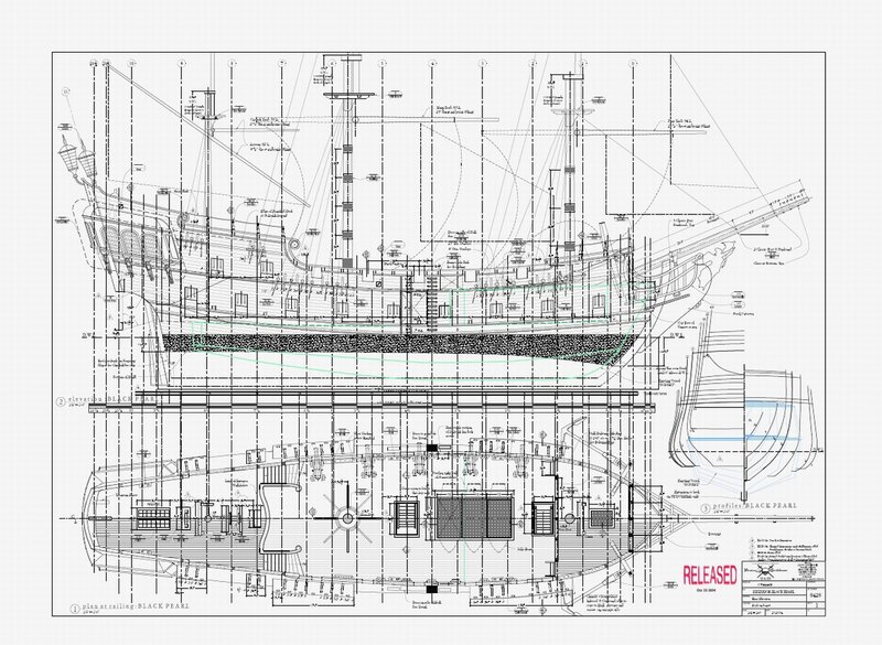 Black Pearl ship blueprint