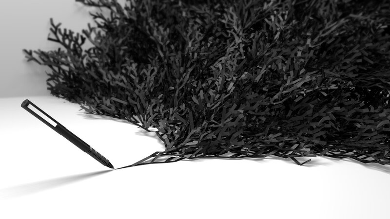 Black Pen on White Surface