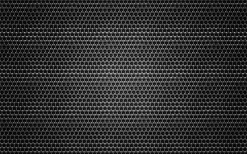 Black Perforated Metal Mesh — Industrial, Photograph, Perforated Holes