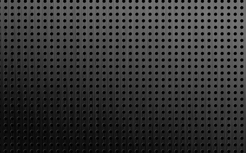 Black Perforated Metal Panel
