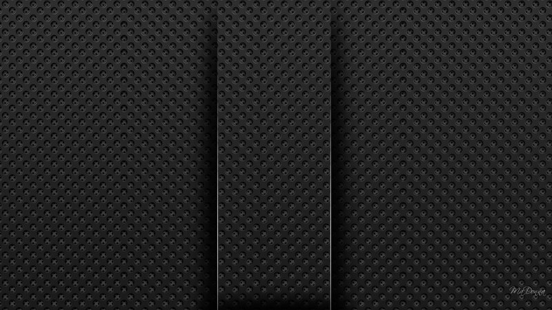 Black Perforated Metal Surface — Minimalist