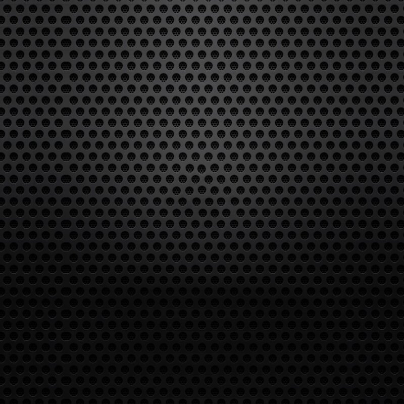 Black Perforated Metal Surface — Neutral, Photograph, Perforated Holes