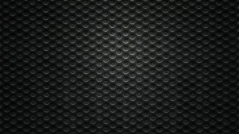 black perforated metal surface