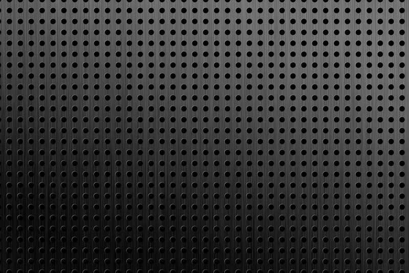 black perforated metal texture