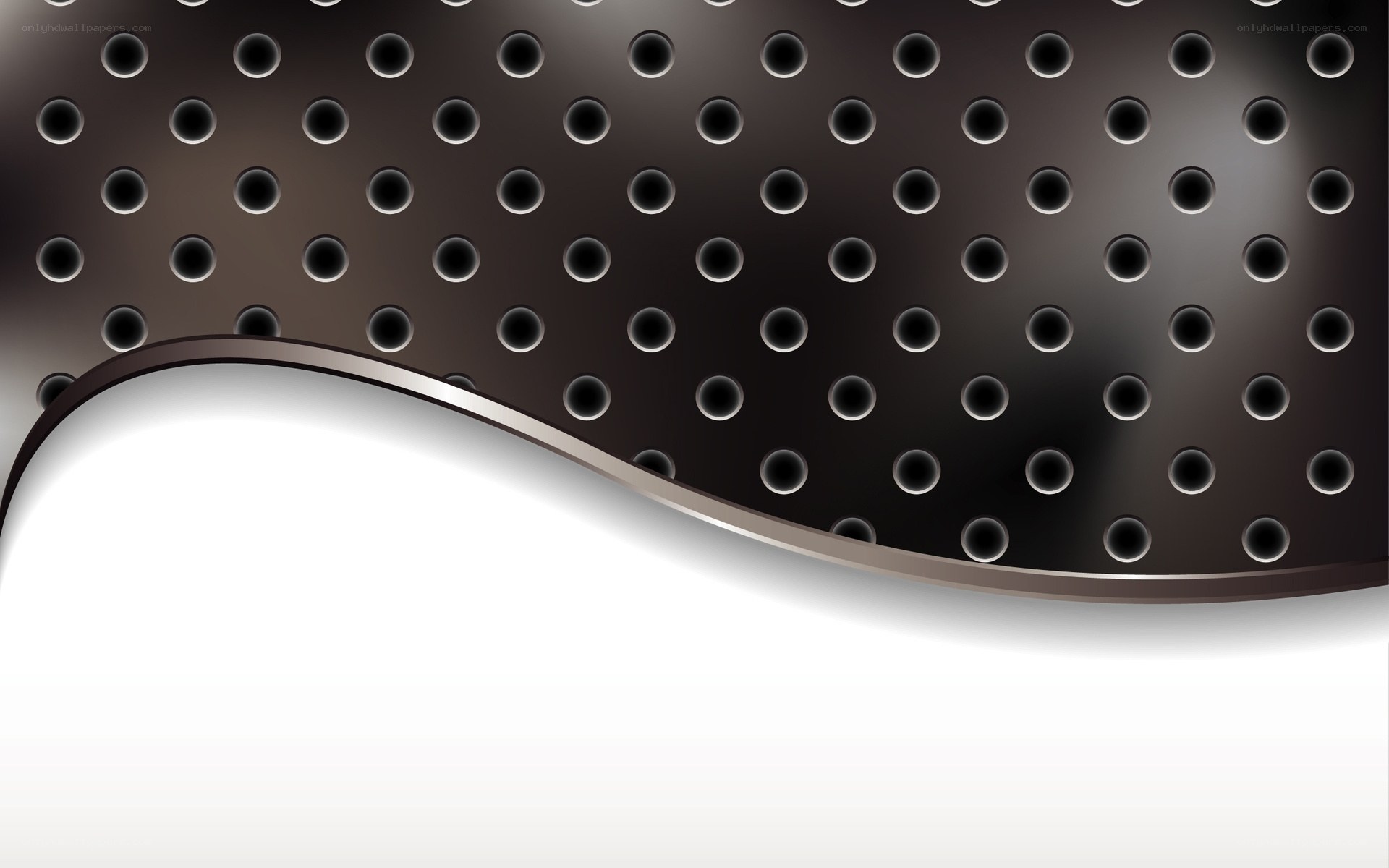 black perforated metal texture