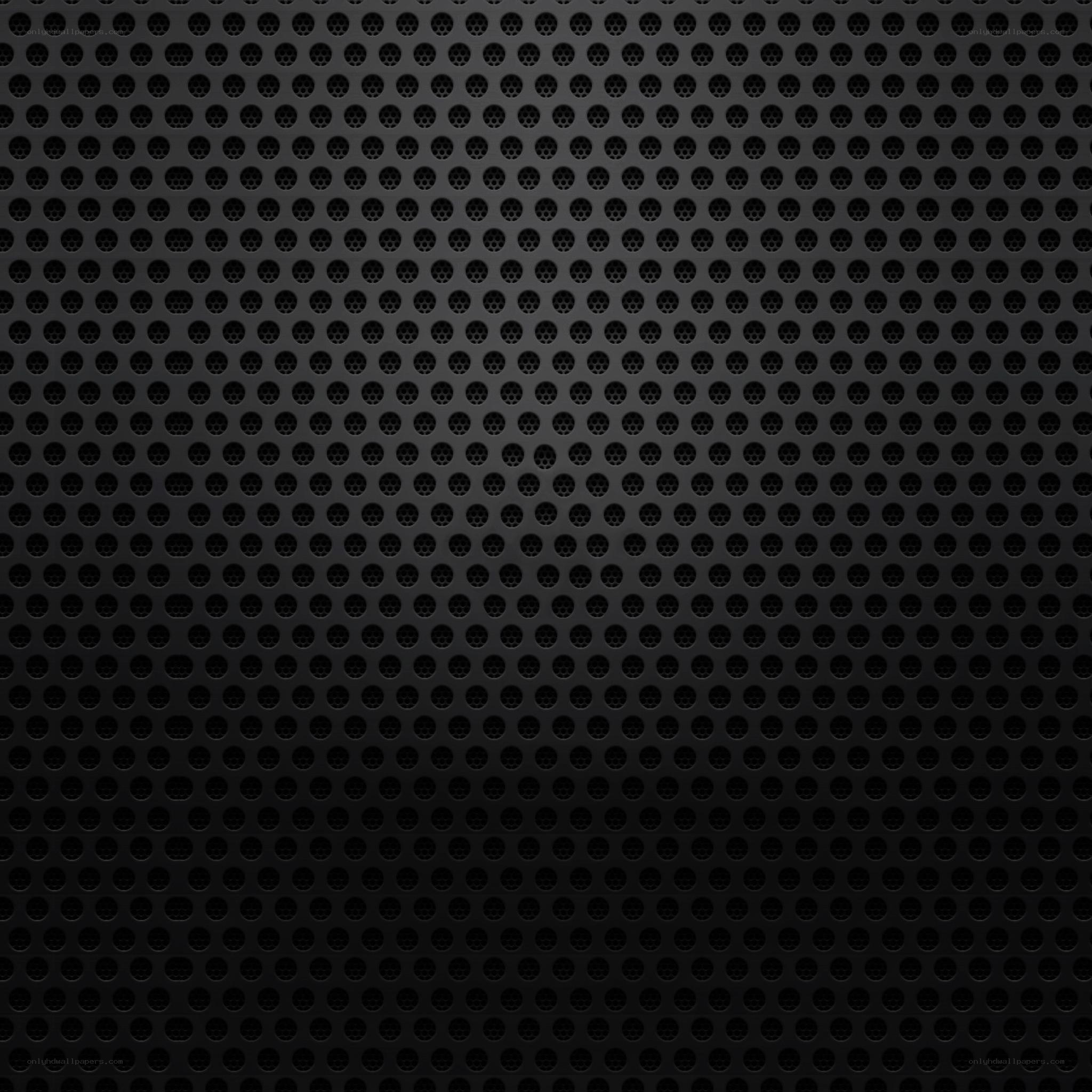 black perforated metal texture