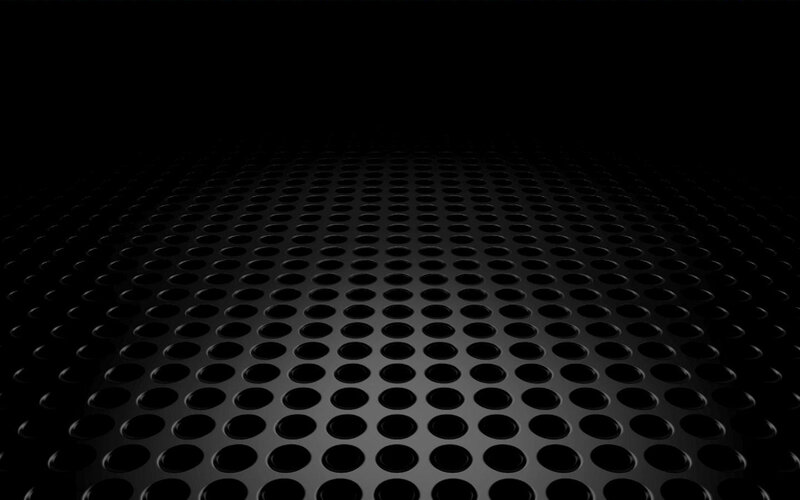 black perforated surface