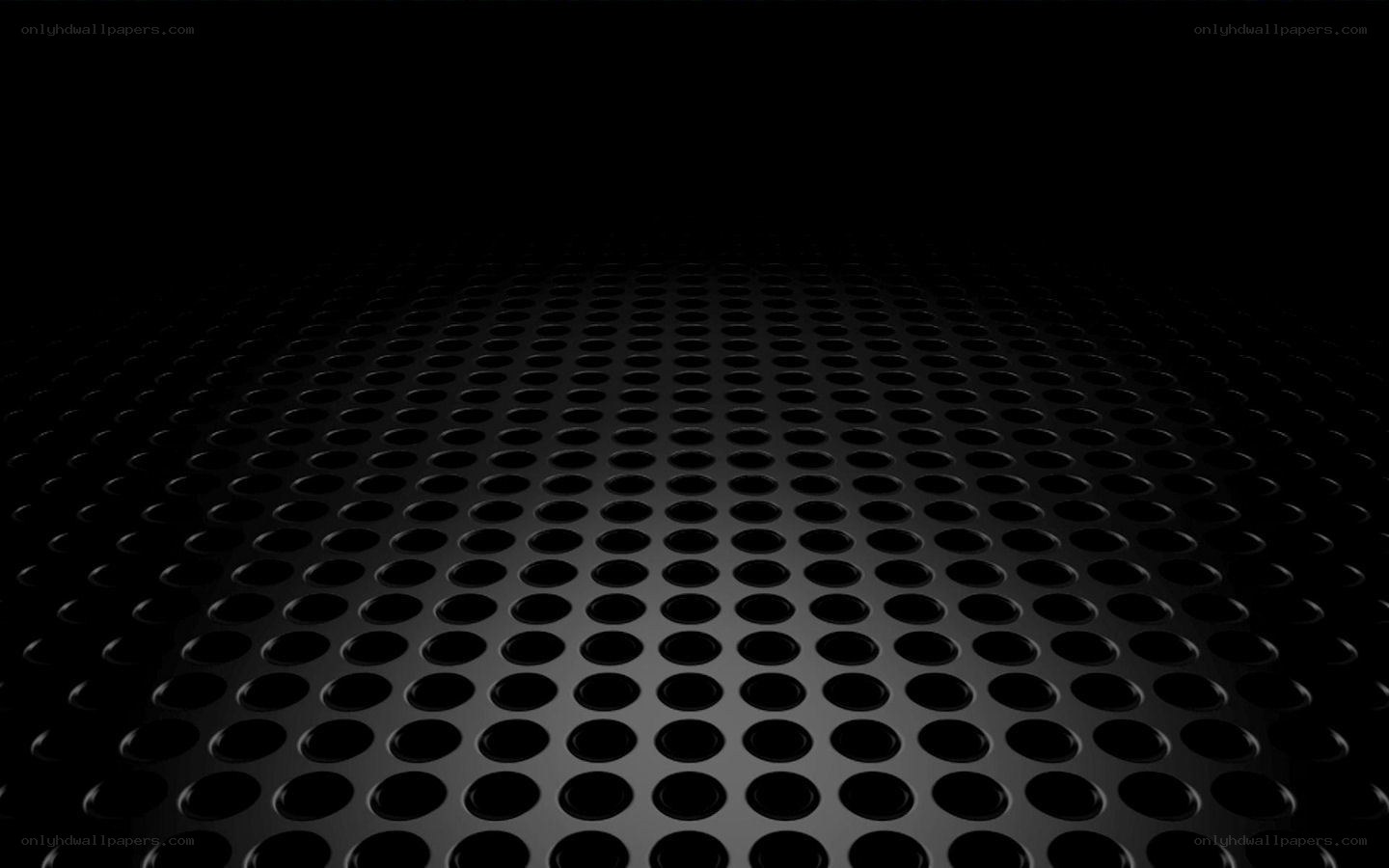 black perforated surface