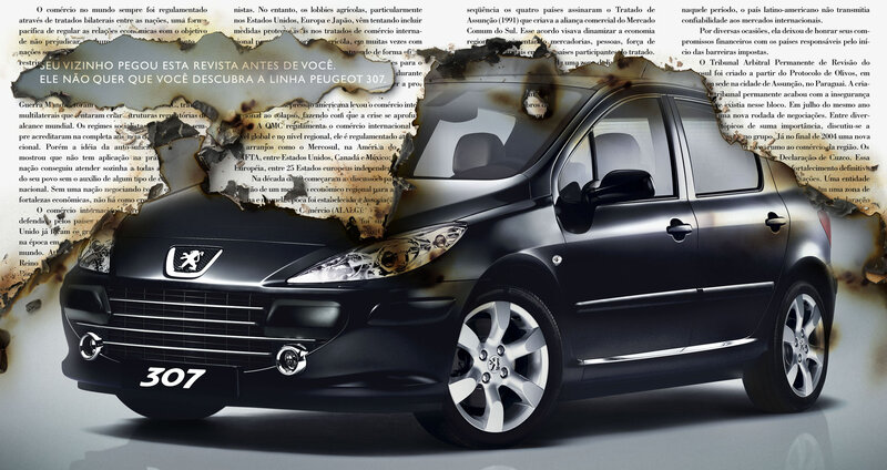 Black Peugeot 307 Car