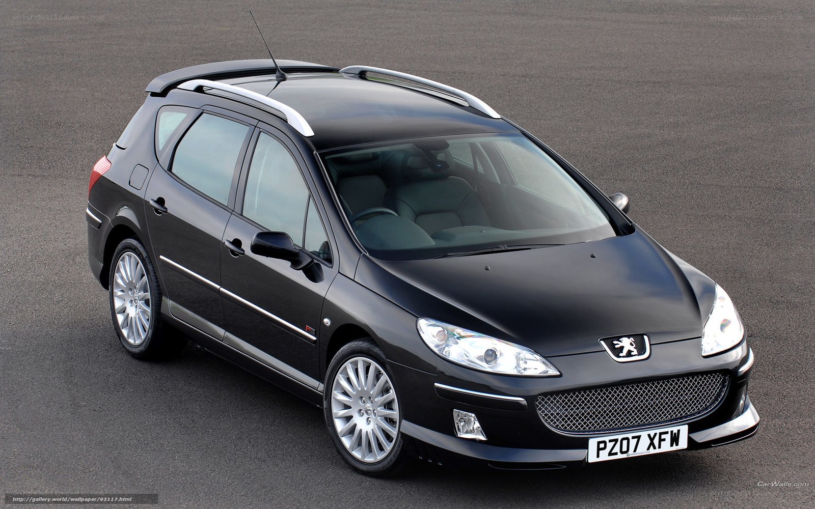black peugeot 307 sw