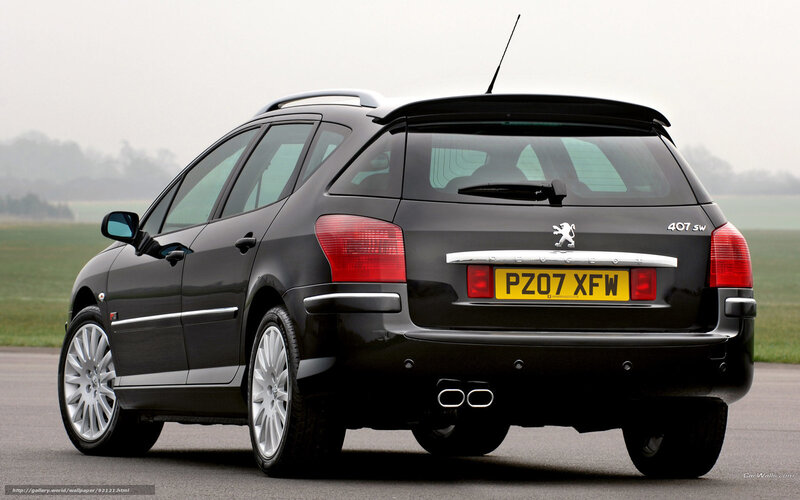 Black Peugeot 407 Sw — Calm