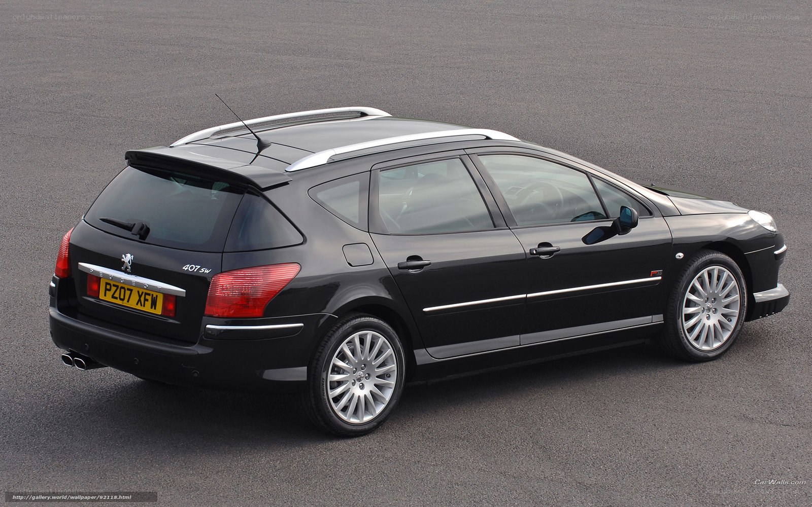 black peugeot 407 sw