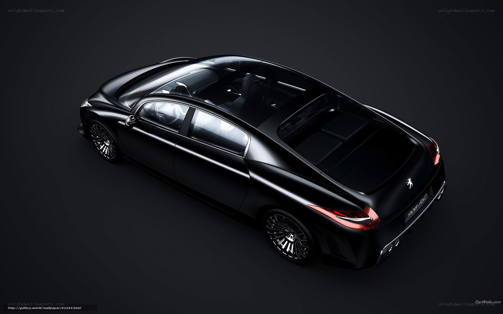 Black Peugeot 908 RC Concept